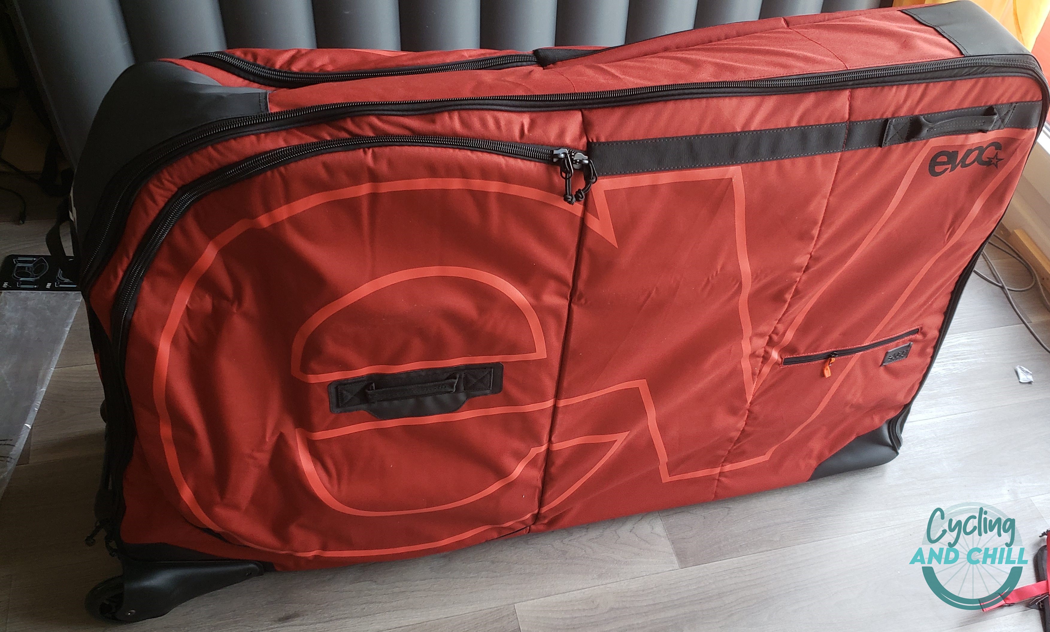Valise EVOC Bike Stand après le montage.