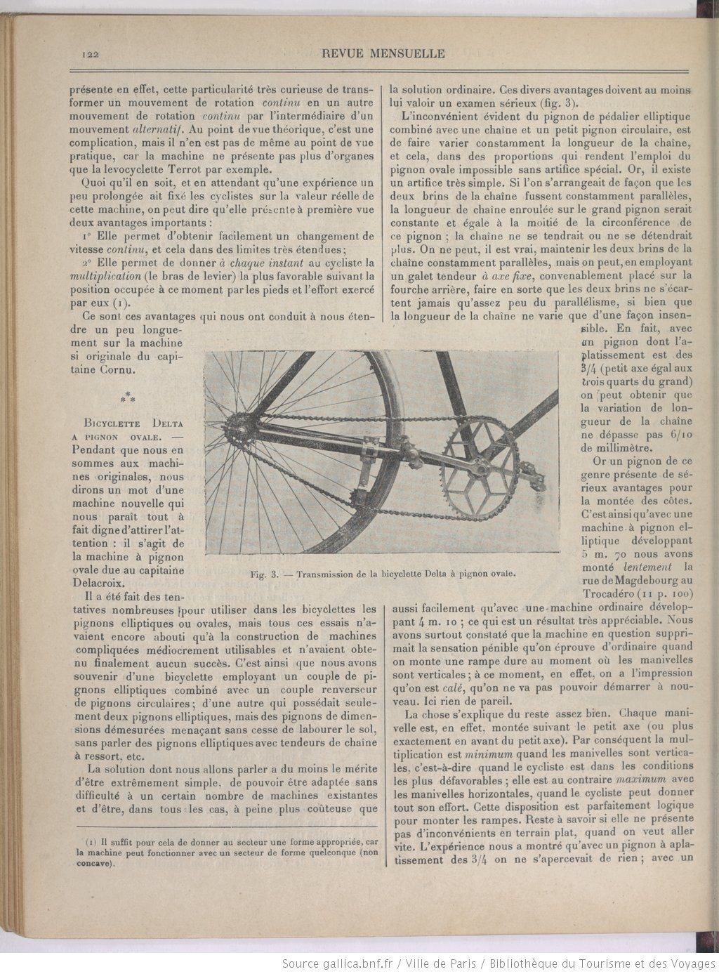 Article sur un plateau ovalisé de mars 1906