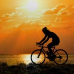 Sunset cyclist