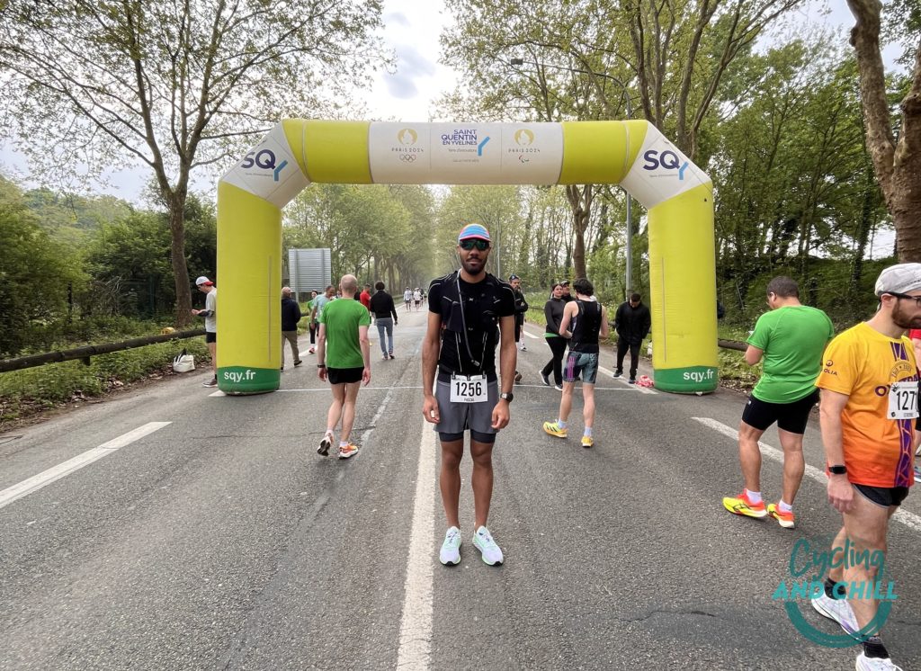 Photo avant départ premier semi-marathon Trappes
