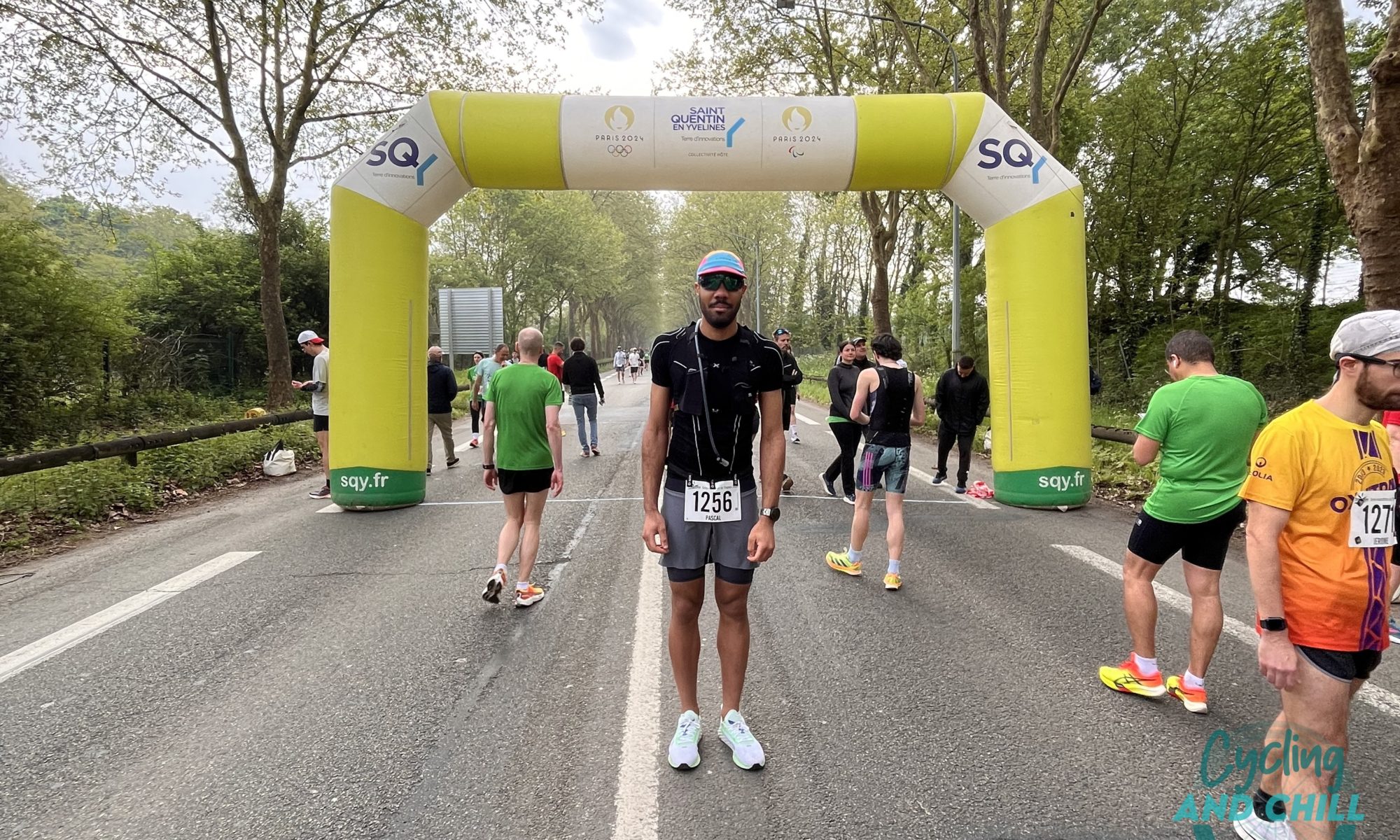 Photo avant départ premier semi-marathon Trappes
